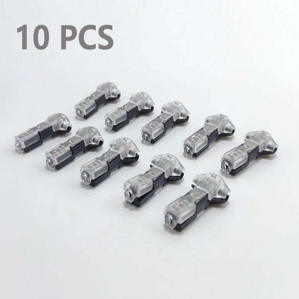 10Pcs T Type Quick Connector Wire Connectors Electric Cable Crimp Terminals  Audio Installations