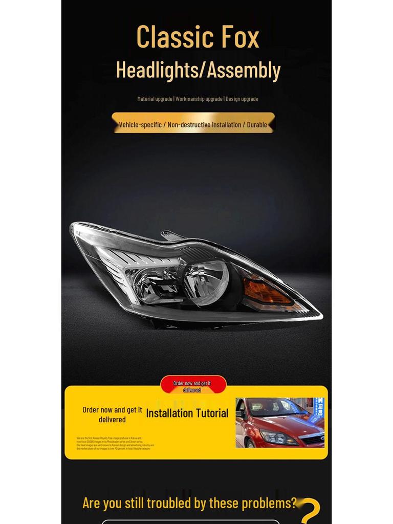 Original-Scheinwerferbaugruppe für Ford Focus Classic Modelle 2009/2010/2011/2013