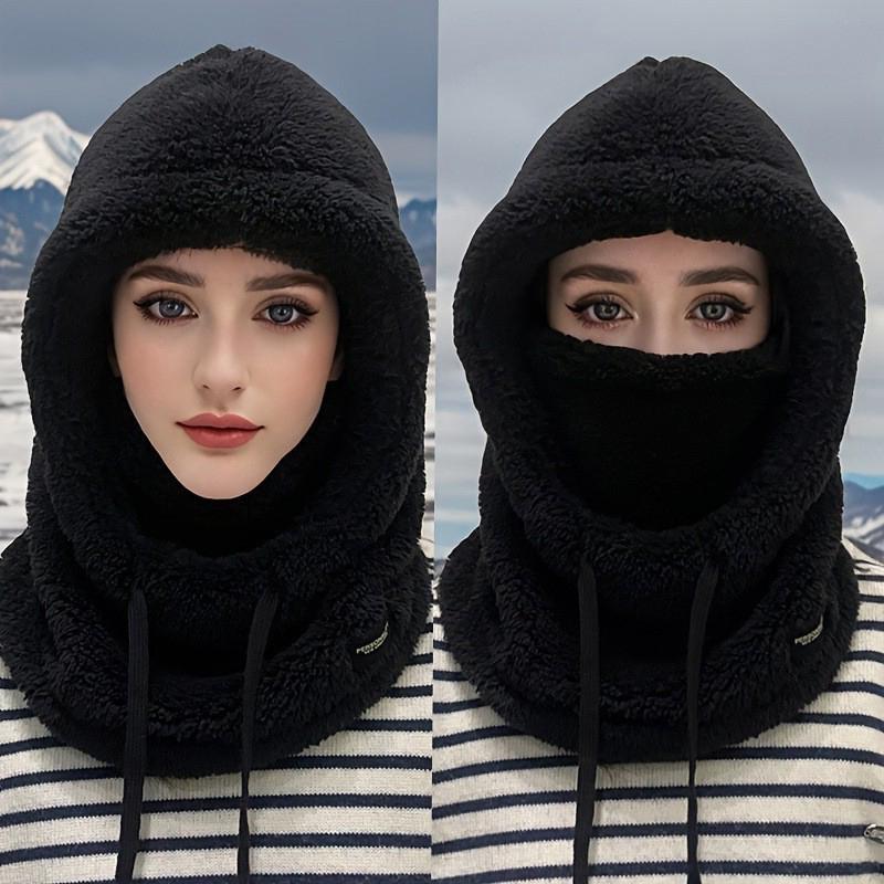 Warm Thermal Windproof Balaclava Ski Hood Motorcycle Polar Fleece Adjustable Cycling Neck Cover Full Face Mask Winter