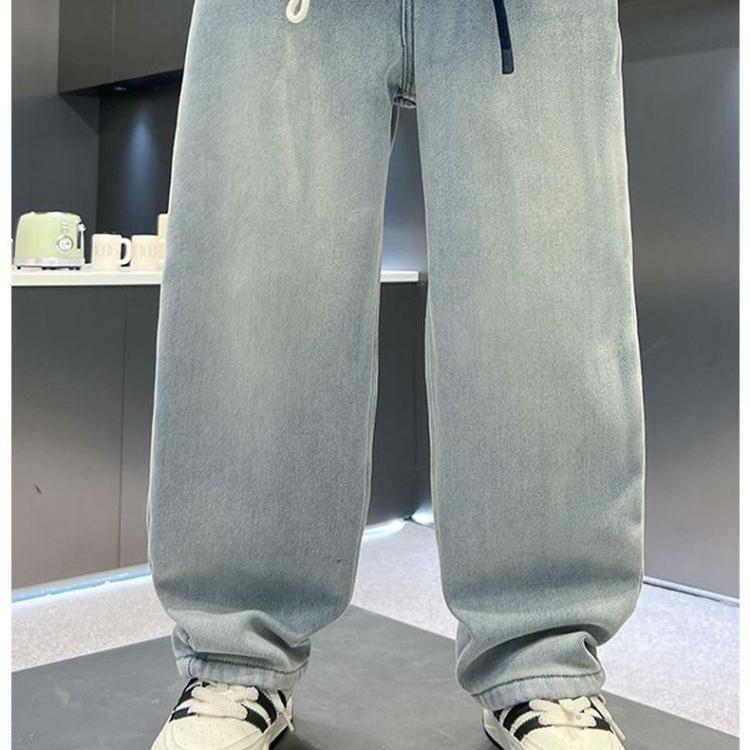 Boys' Pants Spring and Autumn Collection Wide Leg Jeans for Boys In Spring