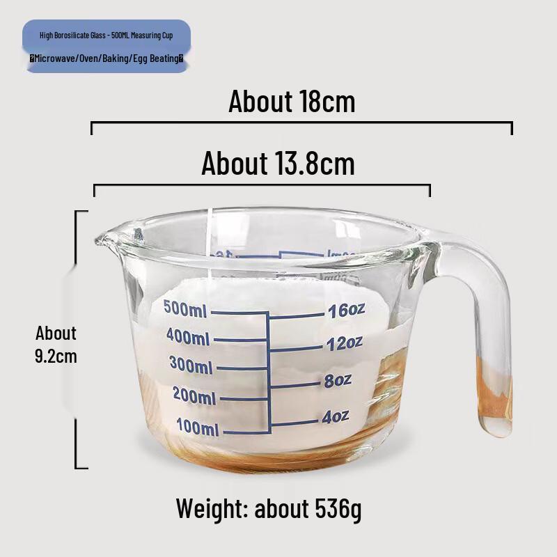 High Borosilicate Glass Measuring Cup
