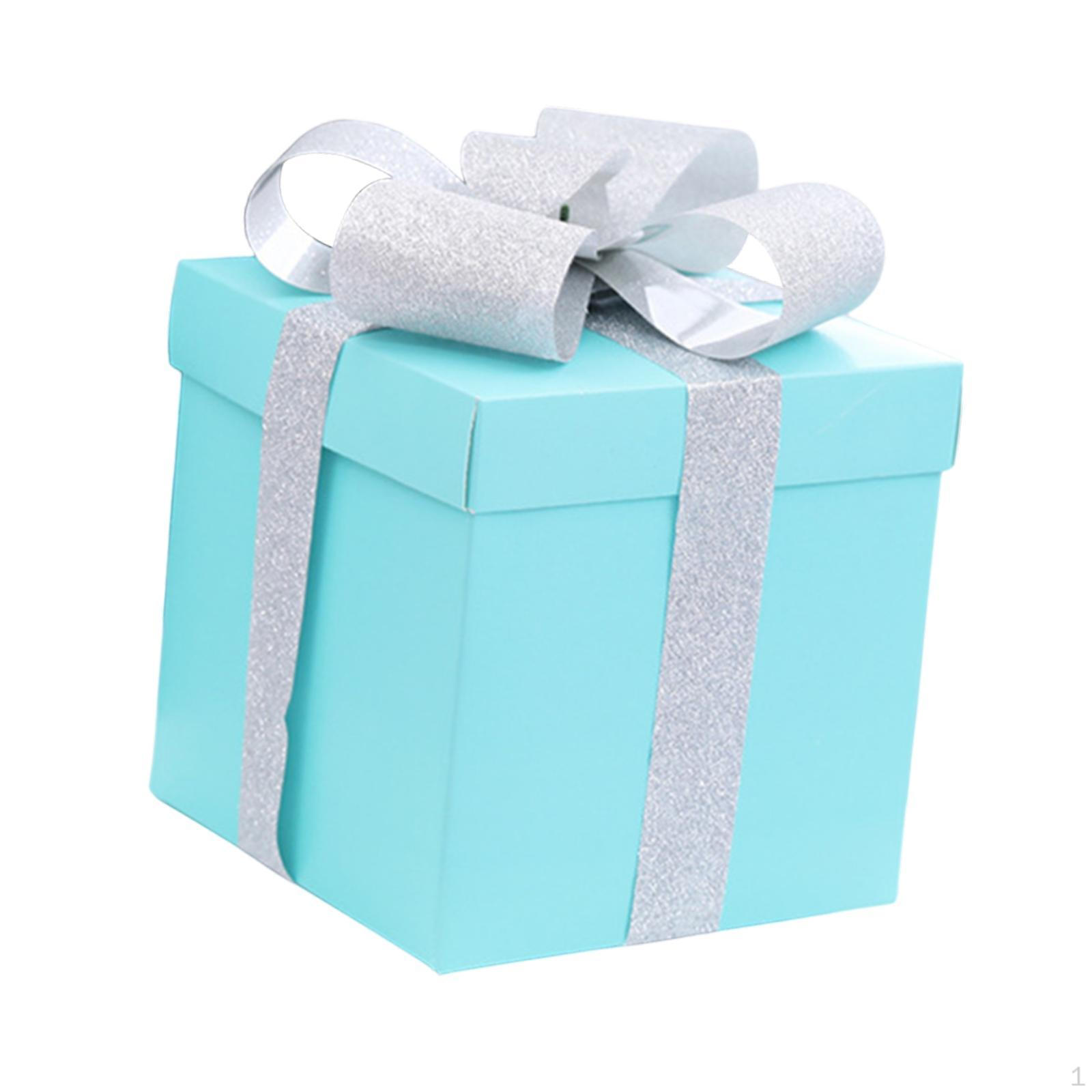 

Рождественские подарочные коробки украшения Декоративный квадратный органайзер Штабелируемые украшения синий