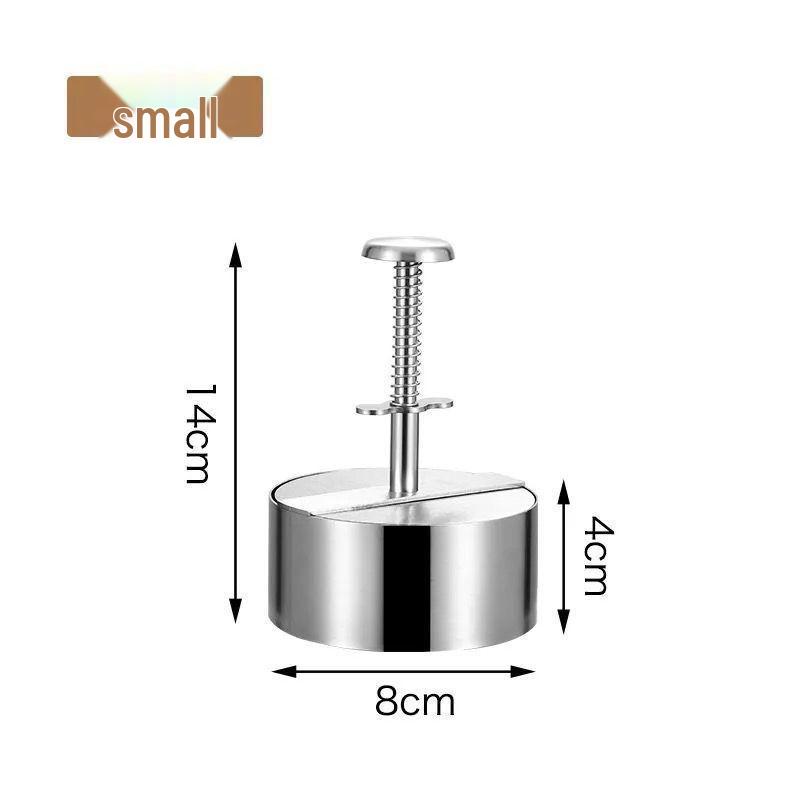 304 Stainless Steel Manual Hamburger Patty Press Mold for Kitchen