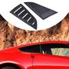 Matte Black Side Window Louvers Shades Cover Tirm Fit For Corvette C7 2014-