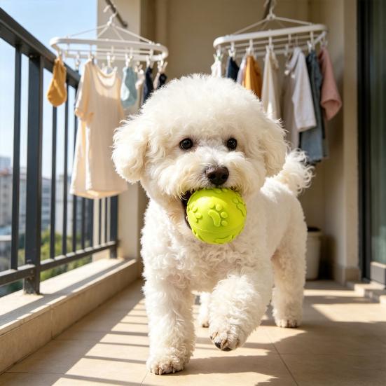 Squeaky Dog Ball Raised Texture Dog Chew Toy Dogs Teeth Cleaning Toy Relieves Boredom And Anxiety for Puppy Teething Fetch Game
