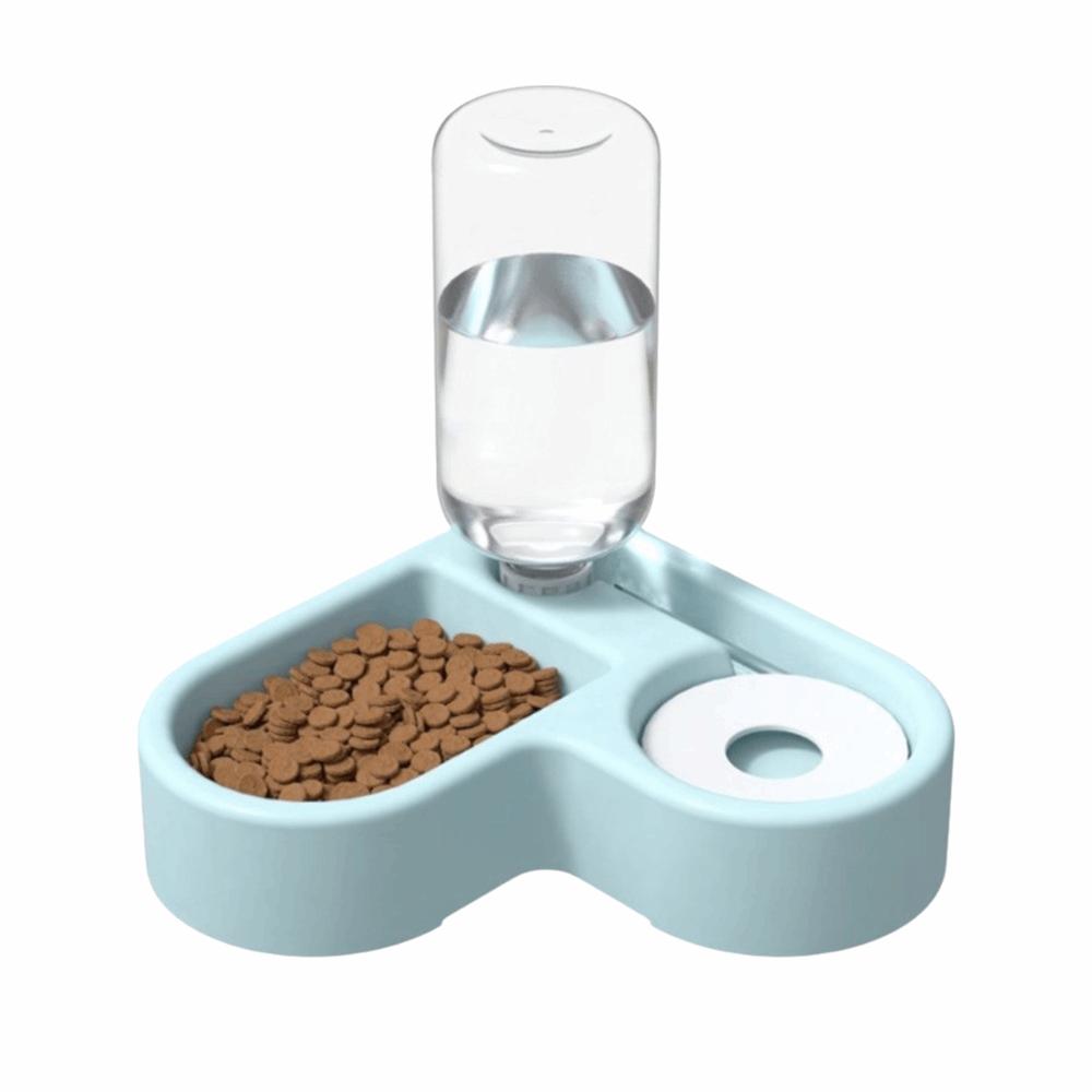 Feeding Dispenser Automatic Water Bowl Feeder Dual-use Corner Pet Food Dish Drinking And Feeding