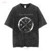 T-shirt Clan Of Xymox Alt Rock Goth Dark Wave Band maniche lunghe o corte vintage lavata abbigliamento firmato streetwear casual