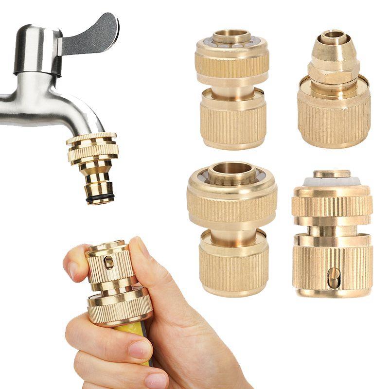 Hose Quick Connect 1/2" 3/4" Watering Water Hose Pipe Tap Adaptor Garden Hose Connector for Watering Irrigation