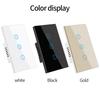 LEDEAST DS-172 Tuya WiFi Smart Light Switch UK Standard Touch Wall Switch AC 220-240V App Voice Control Alexa Google Home