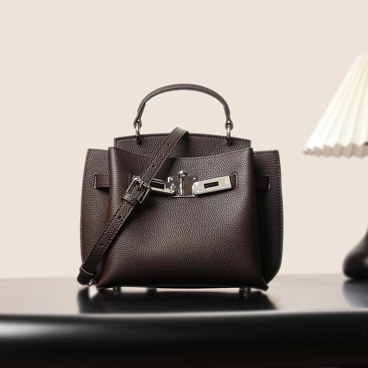 Schoolbag Women's Bag High-End C Family Kelly Bag High Version Crossbody Large Capacity Simple Shoulder Bag