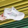 Summer Hollow Mesh Women'S Sneakers Breathable Mesh Platform Shoes Non Slip Thick Bottom Lace-Up Fashion Casual Running Trainers