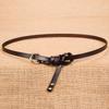 Cowhide Belt Women'S Leather Decorative Dress Fine Simple Casual With Sweater Knotted Women'S Belt