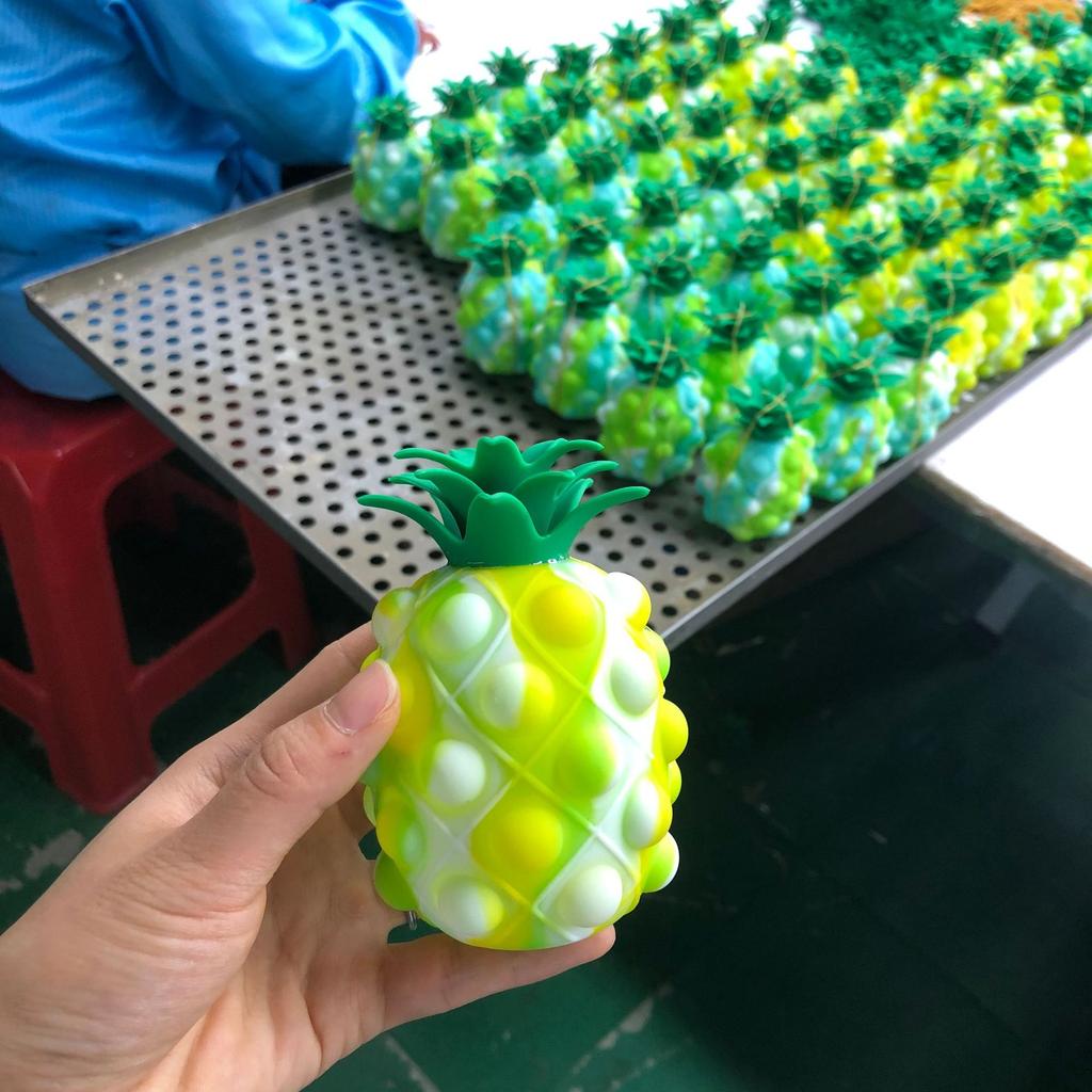 Pineapple Stress Ball Push Bubble Sensory Toys for Kids Adults Birthday Party Gifts Classroom Prizes Juguetes