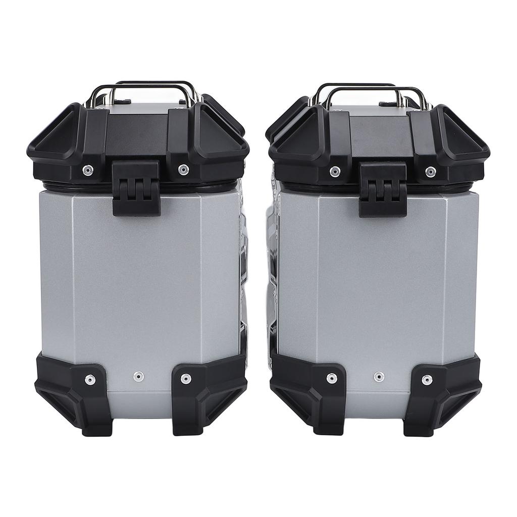 18L Πλαϊνή Βαλίτσα Μοτοσυκλέτας Κράμα Αλουμινίου Σκληρή Πλαϊνή Βαλίτσα Μοτοσυκλέτας με Κλειδαριά και Χειρολαβή για Κράνος Αποσκευές