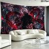 Ken kaneki anime Wall Tapestry Aesthetic Wall Hanging Printed Fabric Blanket Decorative Tapestries for Bedroom Living Room Home Decor