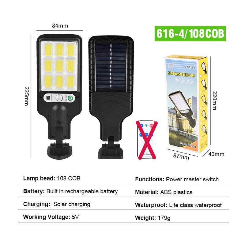 Solar-Straßenlaternen für den Außenbereich, wasserdicht, Bewegungsmelder, LED-Wandlampe mit 3 Beleuchtungsmodi, solarbetriebene Lichter für Garten, Terrasse