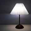 LED Table Lamp Nordic Pleated Fabric USB Plug For Living Room Home Bedroom Atmosphere Decoration Not Including Bulbs