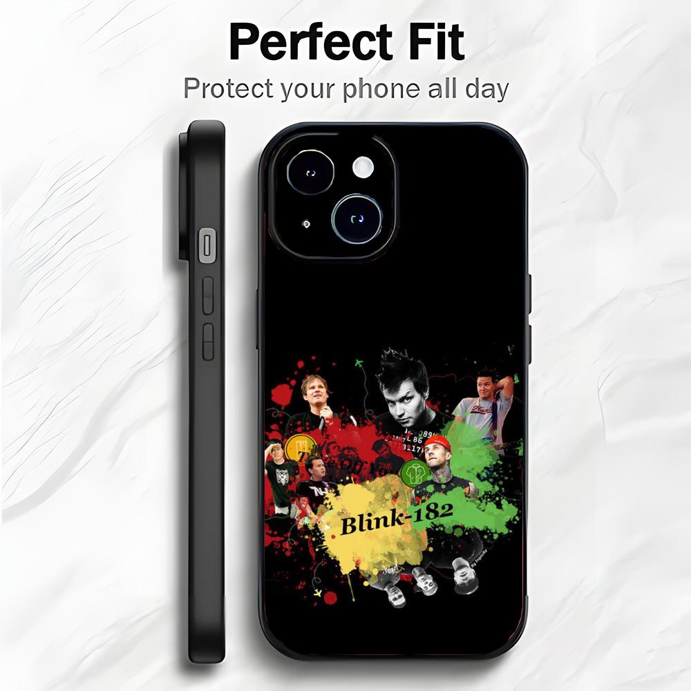 Pop Punk Band B-Blink-182 Phone Case Phone Case Soft Packaging Lightweight For iPhone17 16 15 14 13ProMax