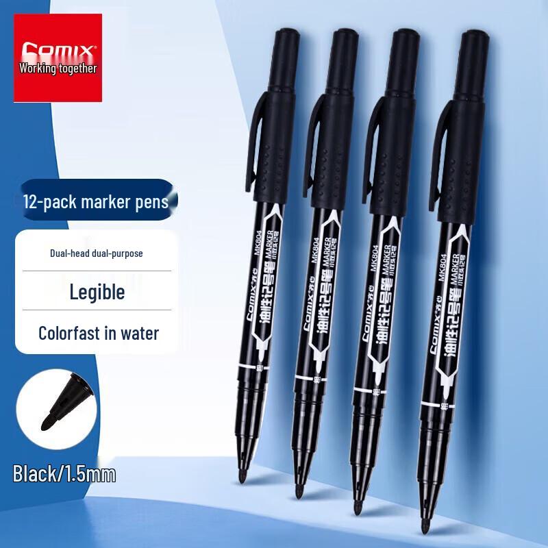 Qixin MK804 Dual-Tip Oil-Based Marker Pens