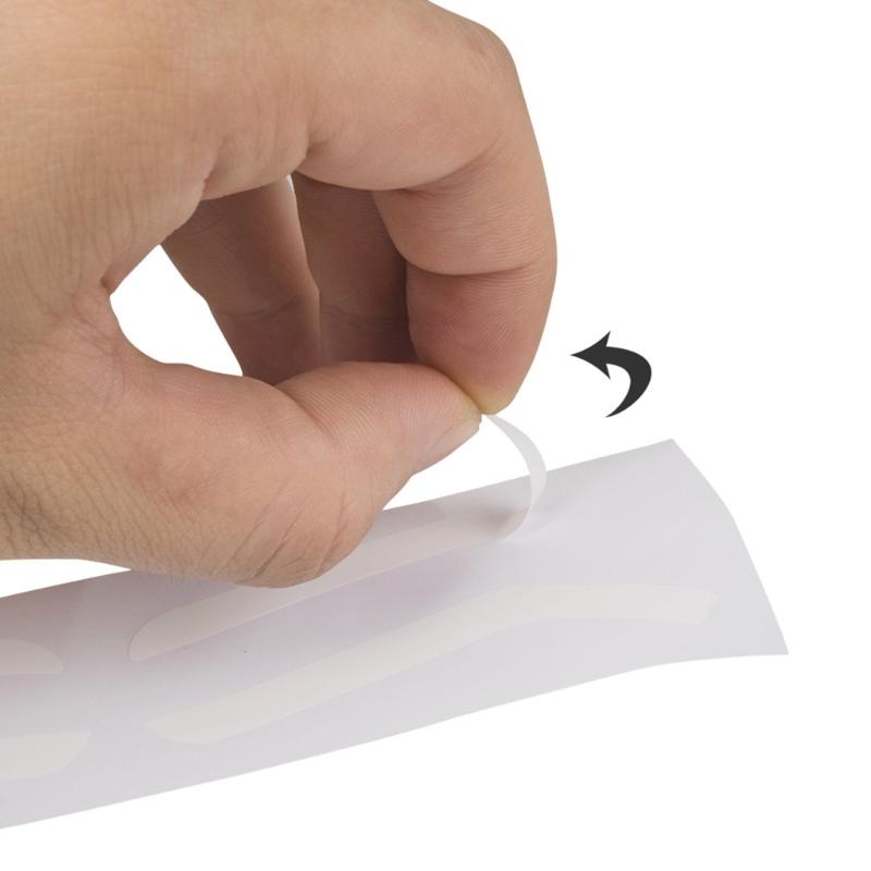 10Pcs Customizable Eyebrow Guide Stickers White Waterproof Adhesive Templates For Flawlessly Brow Shaping