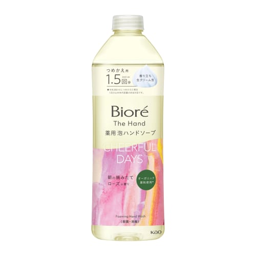 Biore The Hand Foam Hand Soap, Freshly Picked Rose Scent In the Morning, Refill