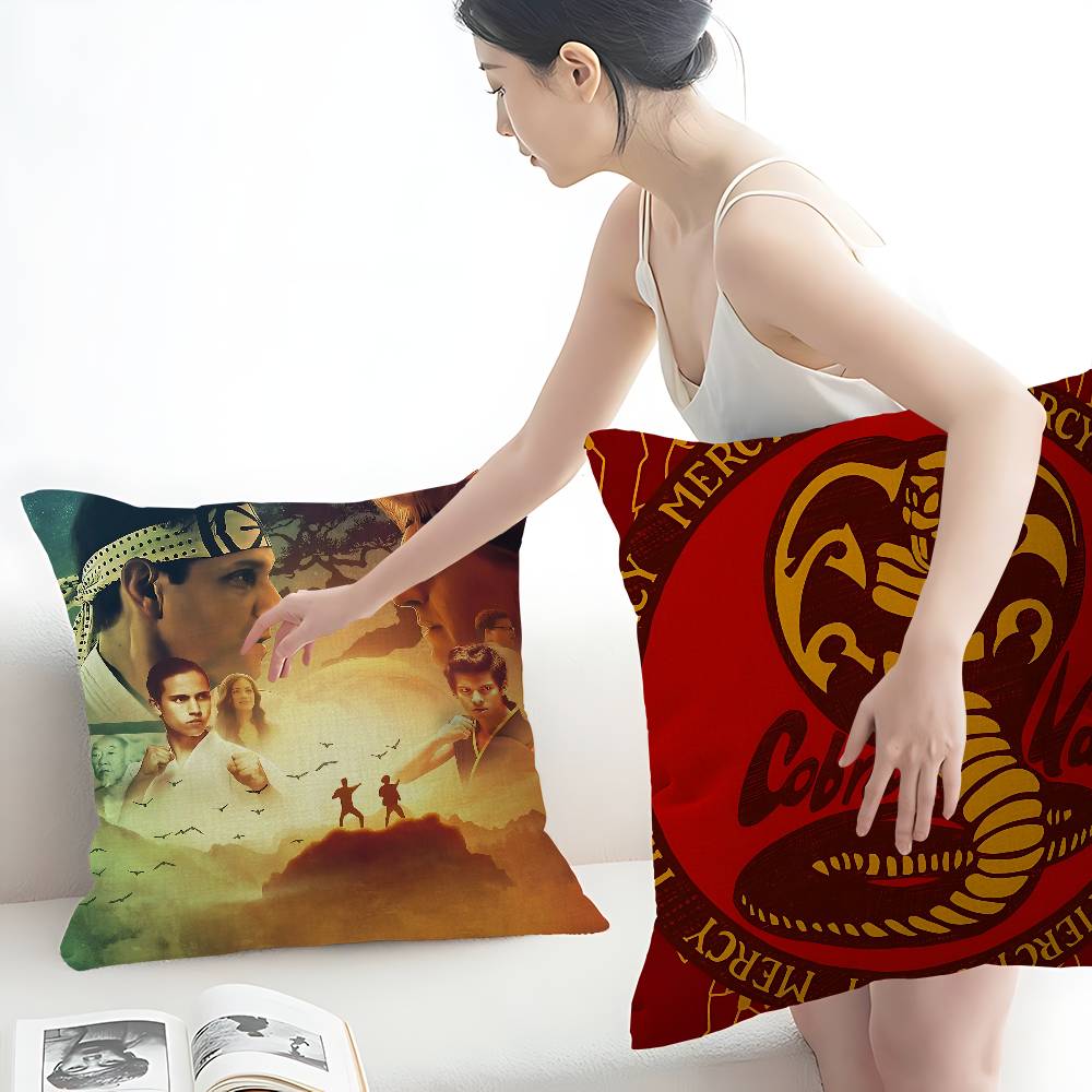 Classic Tv Dramas Cobra Kai Pillow Cover For Bedroom Room And Living Room Sofa Decorative Cushion Cover