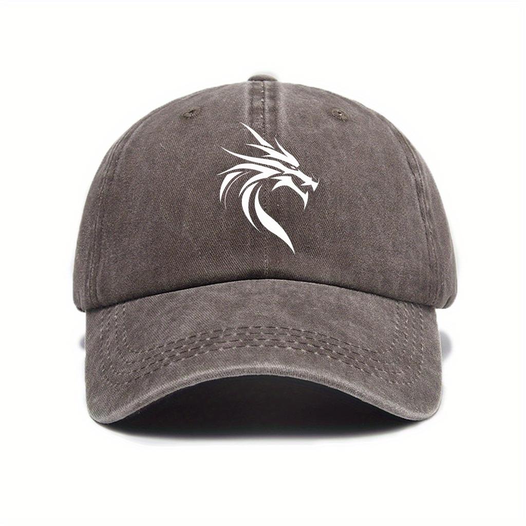 Outdoor fashion leisure retro printed baseball cap for spring and summer, street shading, American style unisex hat