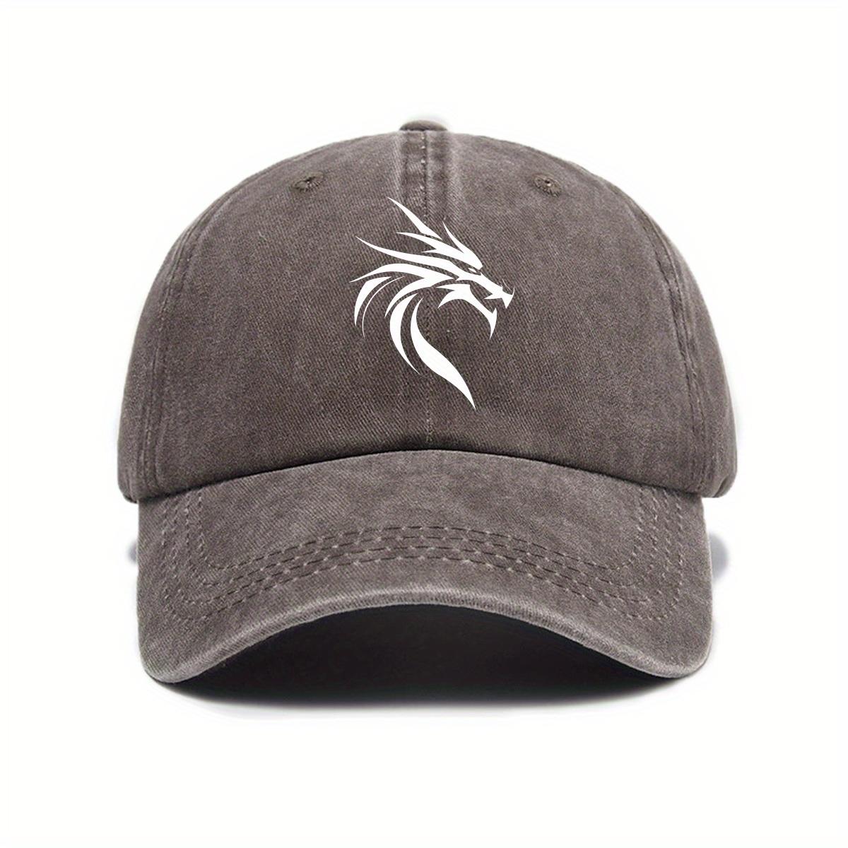 

Outdoor fashion leisure retro printed baseball cap for spring and summer, street shading, American style unisex hat Adjustable кофейный