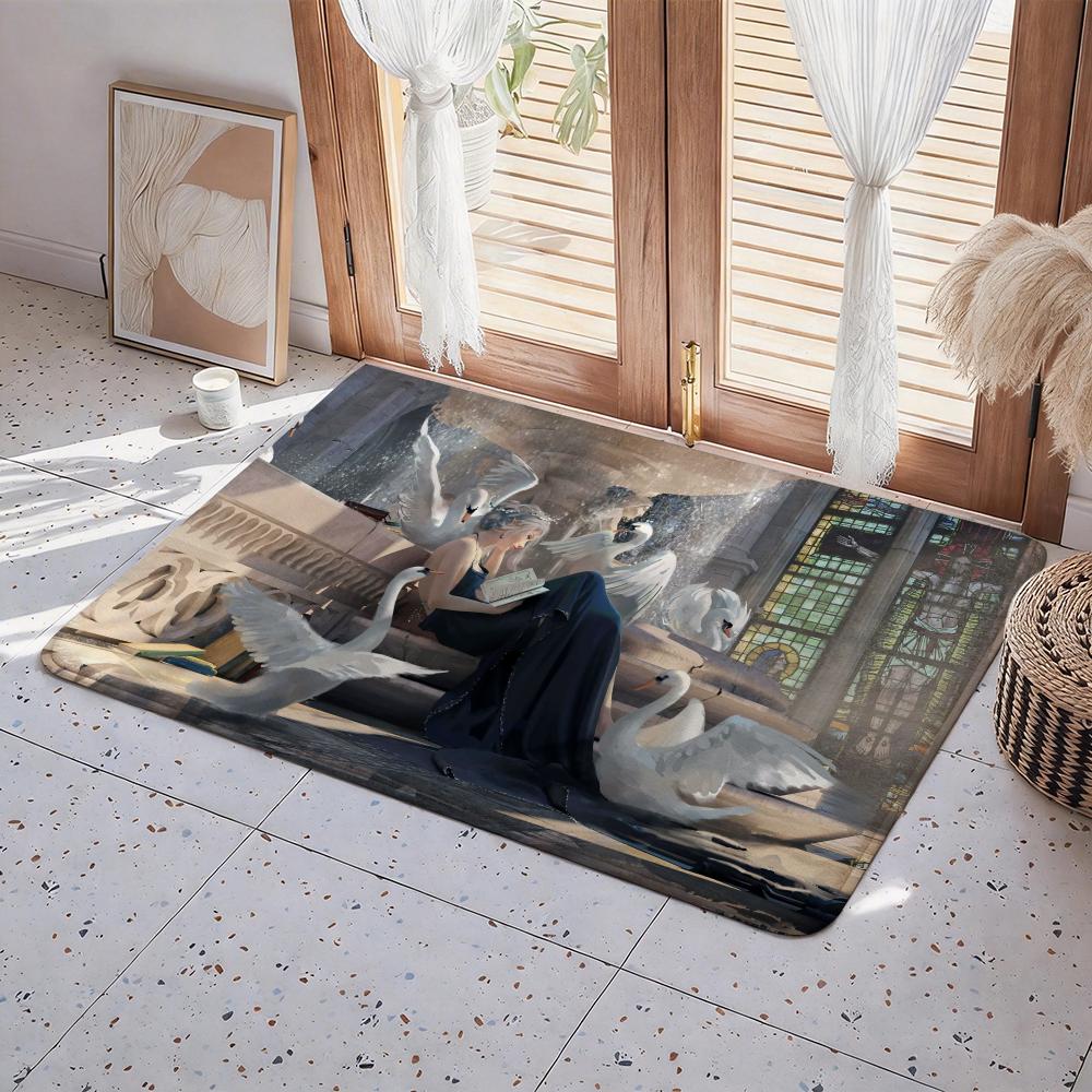 Anime G Ghost Blade Floor Mat Eco  Flannel Doormat Non Slip Odorless Indoor Floor Rug Soft Short Plush Home Mat