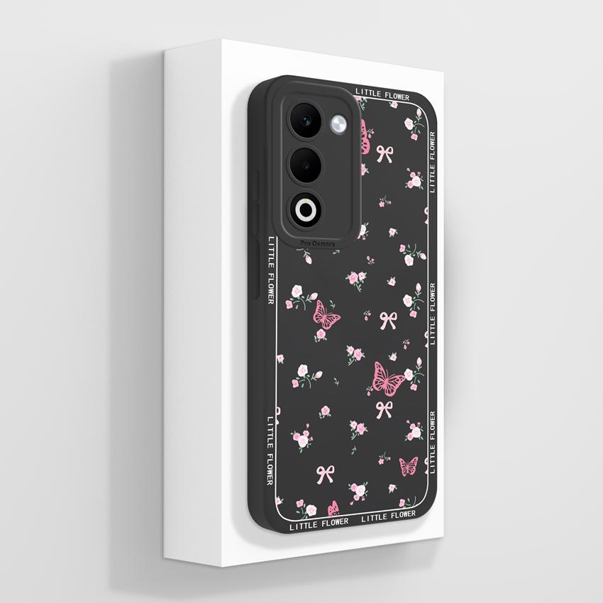 For Oppo A5 A5x A3x Realme C71 C75 Luxury Shockproof Phone Covers Cute Cartoon Cat Pattern Liquid Silicone Anti Slip Protective Shell For Oppo Housing