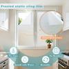 Window Privacy Film Static Window Clings Decorative Plants Butterflies Non-Adhesive Sticker Sun Blocking