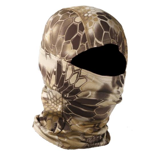 Unisex Camo Print Outdoor Cycling Balaclava Neck Gaiter Cap Full Face Cover