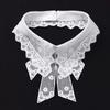 Fashion Lace White Fake Collar Women Detachable Collars for Women Black Lapel False Collars Woman Tie Clothes Accessories