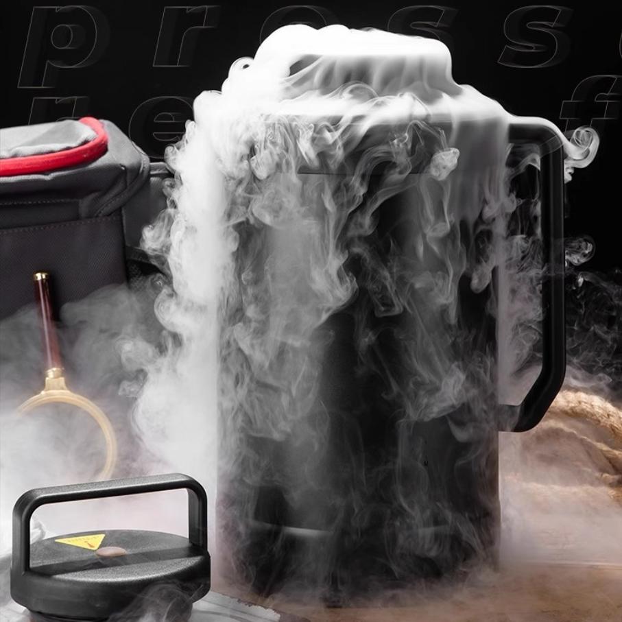 Stainless Steel Dry Ice Bucket Ice Special Large Diameter Insulation Bucket Home Super Capacity Ice Storage Vessel Dry