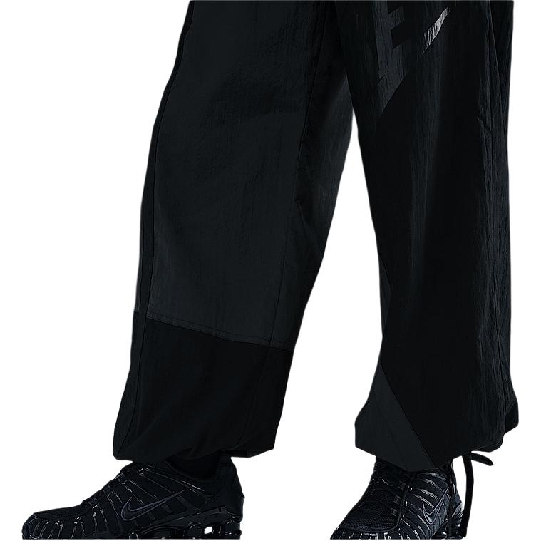 Nike Woven Comfortable Versatile Spliced Retro Sports Casual Pants Women Pants Black HJ4179-060