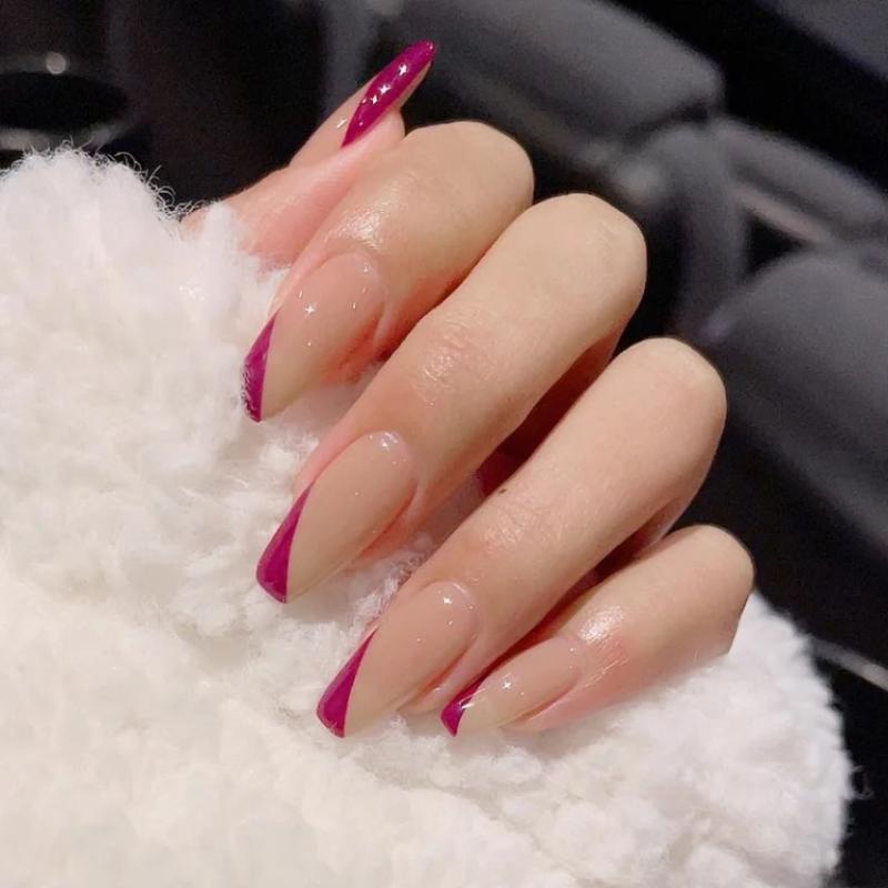 Transparente Nagelschablonen mit Schaber, Gelee-Silikonstempel für französische Nägel, Maniküre-Sets, Nagelkunst-Stempelwerkzeug-Set