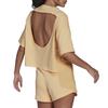 adidas Drop Shoulder Sleeve T Shirt Women's Yellow HT3507