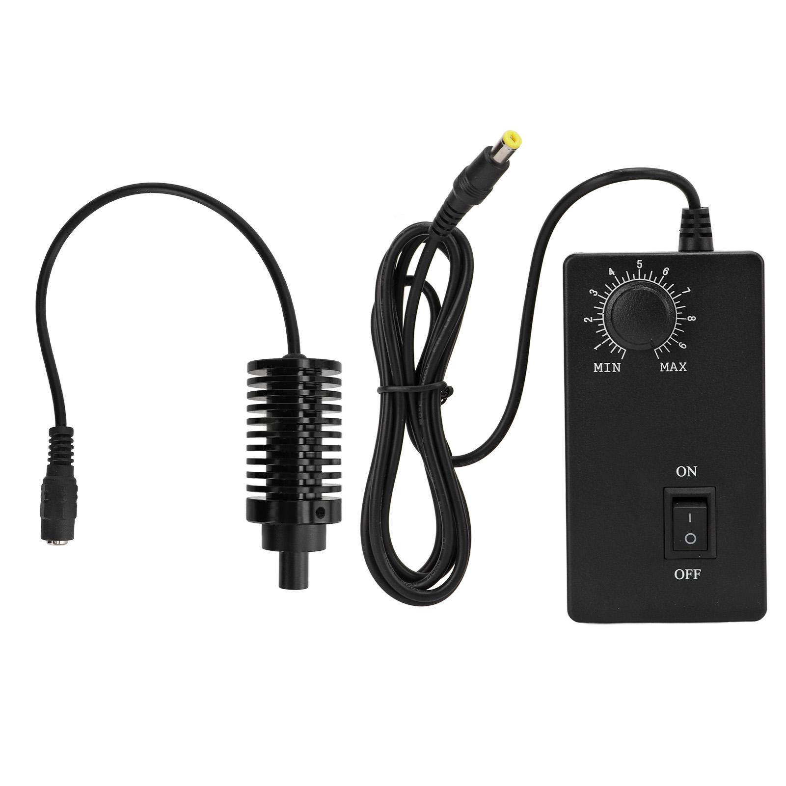 

Microscope Coaxial Light LED High Brightness Wear Resistant Heat Dissipation Microscope LED Spot Light 9mm US Plug білий