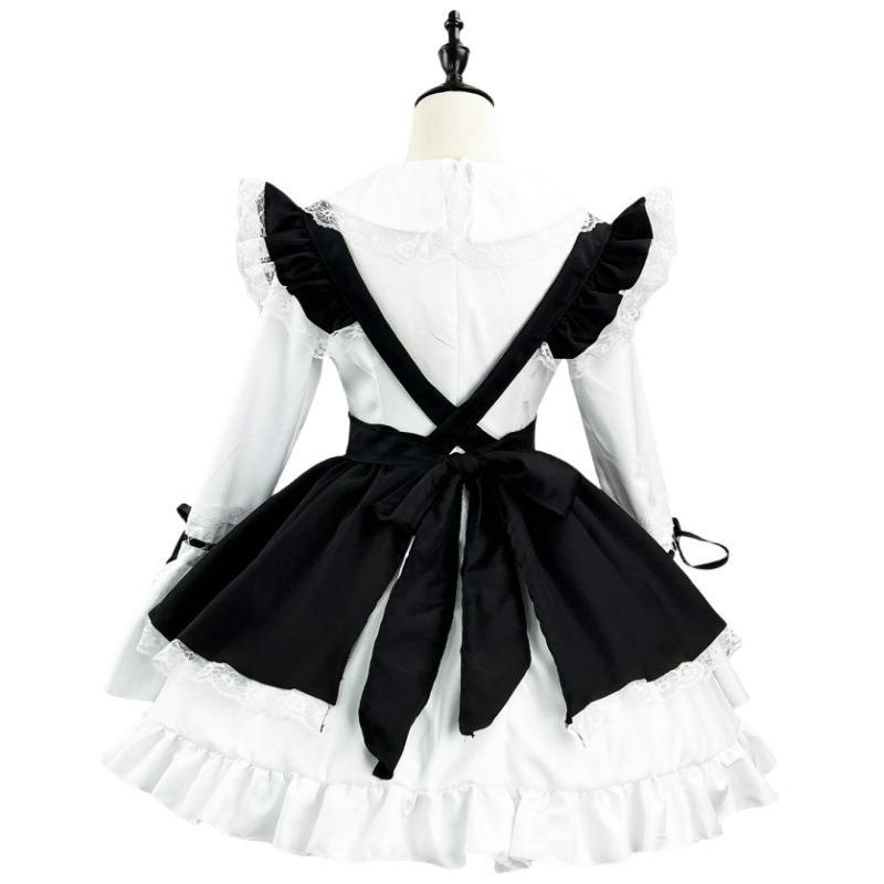 Cute maid outfit soft girl lolita dress ladies dress boss restaurant maid uniform set
