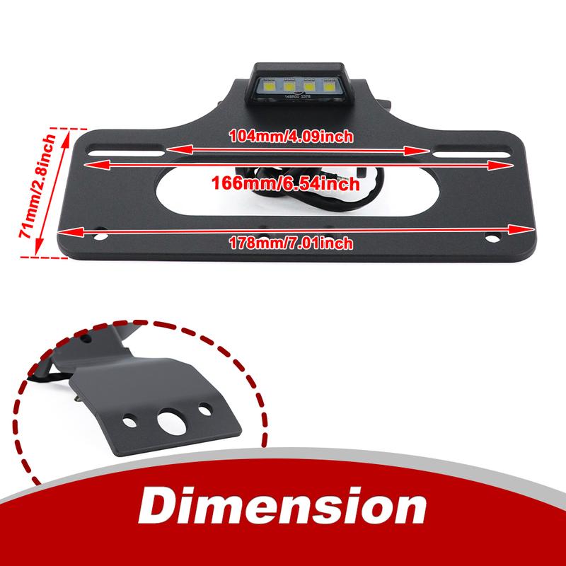 Fit For Honda CRF300L RALLY CRF300RX CRF300RL Motorcycle Rear Tail Tidy Fender Eliminator License Registration Plate Holder