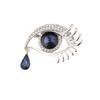 Rhinestone Brooch - High-Quality Unique Angel Tear Brooch, Ladies' Scarf and Shawl Pin