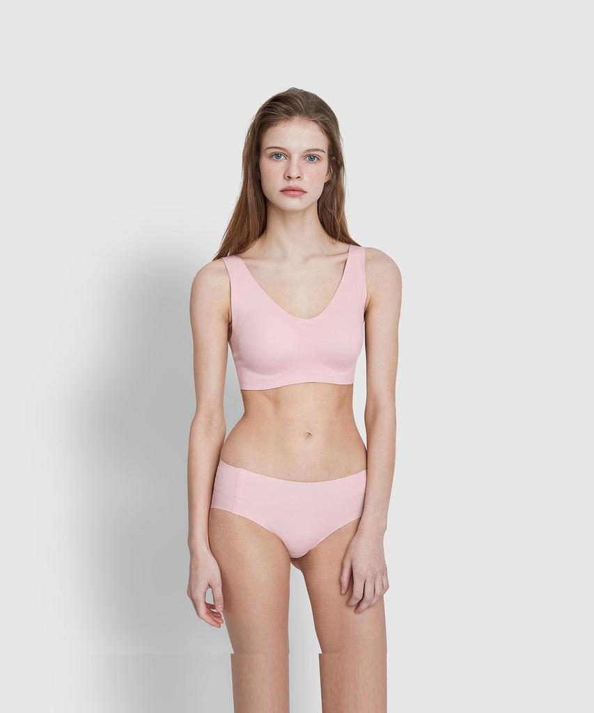 Jaju Women'S Perfect Seamless Crop Bra_Pink