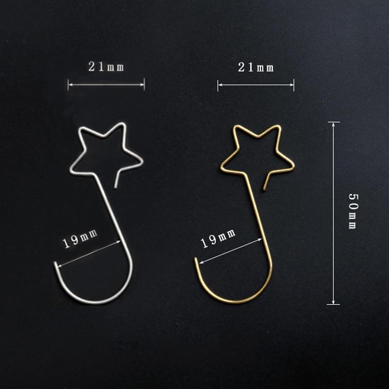 Christmas Wreath Star Hooks for Christmas Tree Hanging Pendant Ornament Metal Star Decorations Hook Xmas Home Decor