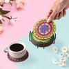 6pcs/8pcs Diy  Coasters With Holder Round Mandala Coasters  Kits Accessories