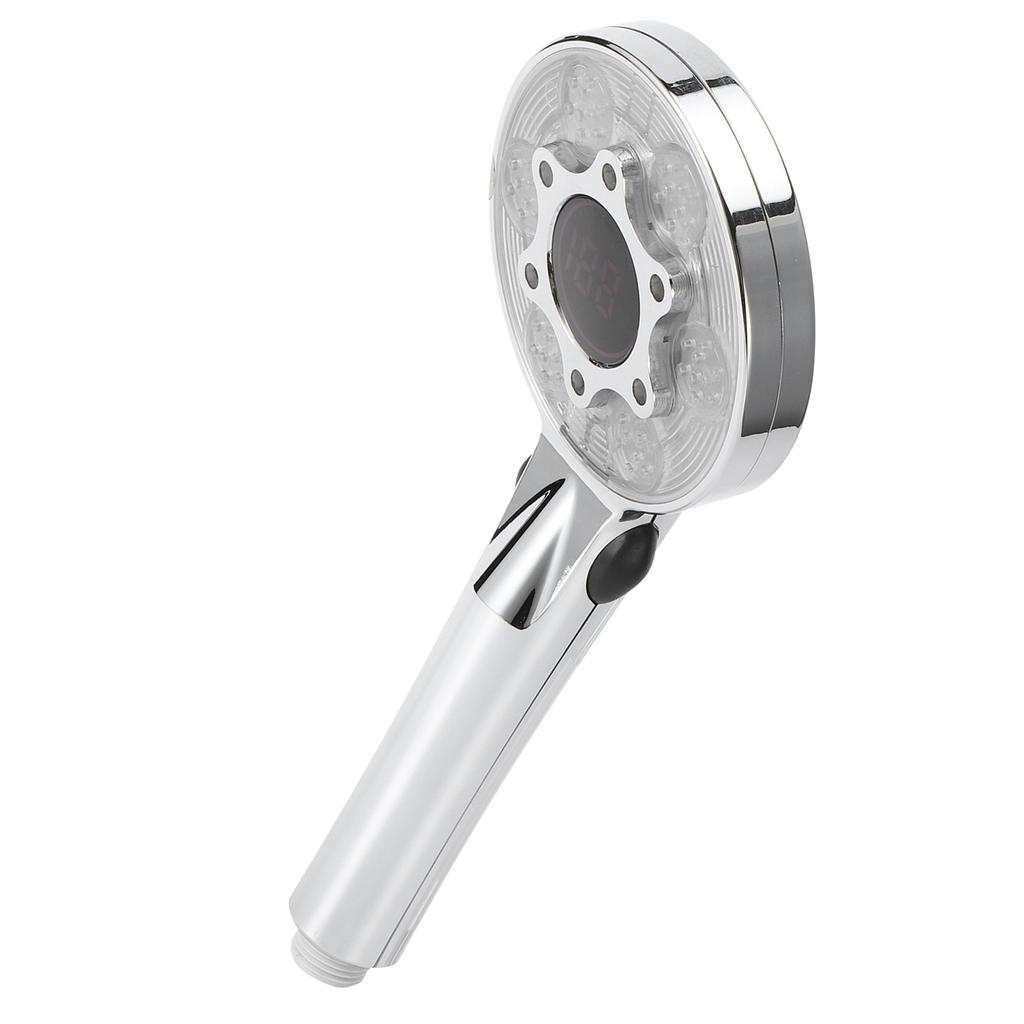 G1/2in Digital LED Shower Head with 3?Color Temperature Controller Handheld 3 Spraying Mode
