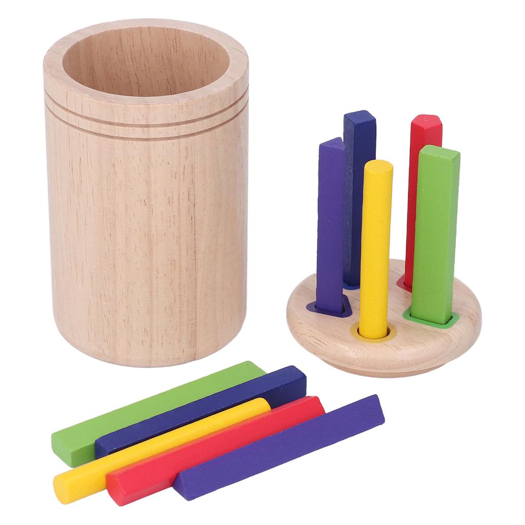 Wooden Learning Color Shape Sorting Toy Fine Motor Skills Puzzle Toy Sensory Matching Game with Draw