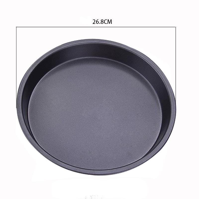 1pcs Round Pizza Plate Multi-function Baking Tools Non-stick Mold Pan Carbon Steel Cake Baking Dish 6 8 9 10 Inch Kitchenware