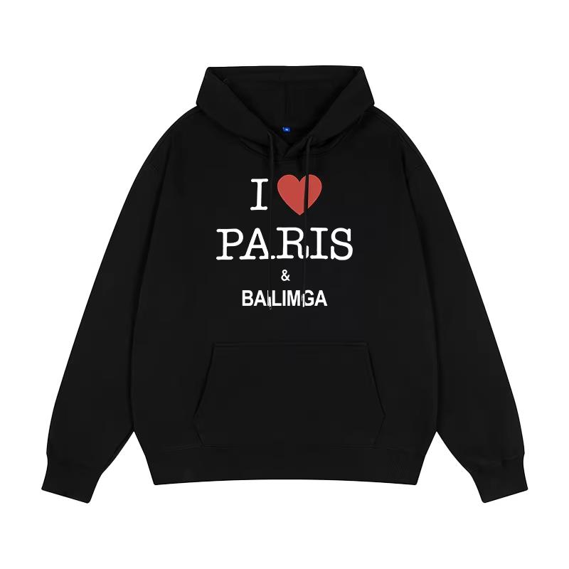 New Paris home love letter loose hundred hoodie men and women couples American autumn and winter coat trend brand