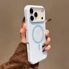 Solid Color Large Hole Is Suitable for iPhone17 Mobile Phone Case, Liquid Silicone Magnetic Suction Apple 16 Skin Soft and Anti-drop Protective Case.