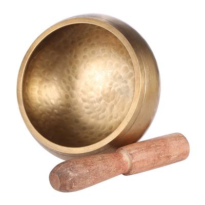 Exquisite 3-Zoll-handgefertigte tibetische Glocken-Klangschale aus Metall mit Stürmer für den buddhistischen Buddhismus